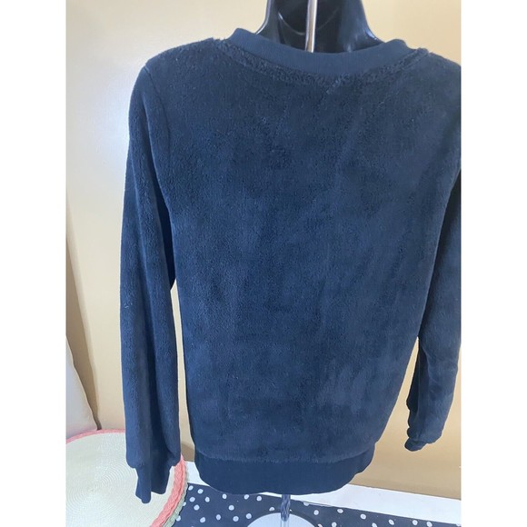 Wondershop Sleepwear Women’s Black Fleece Sweatshirt Size Small - Picture 13 of 16